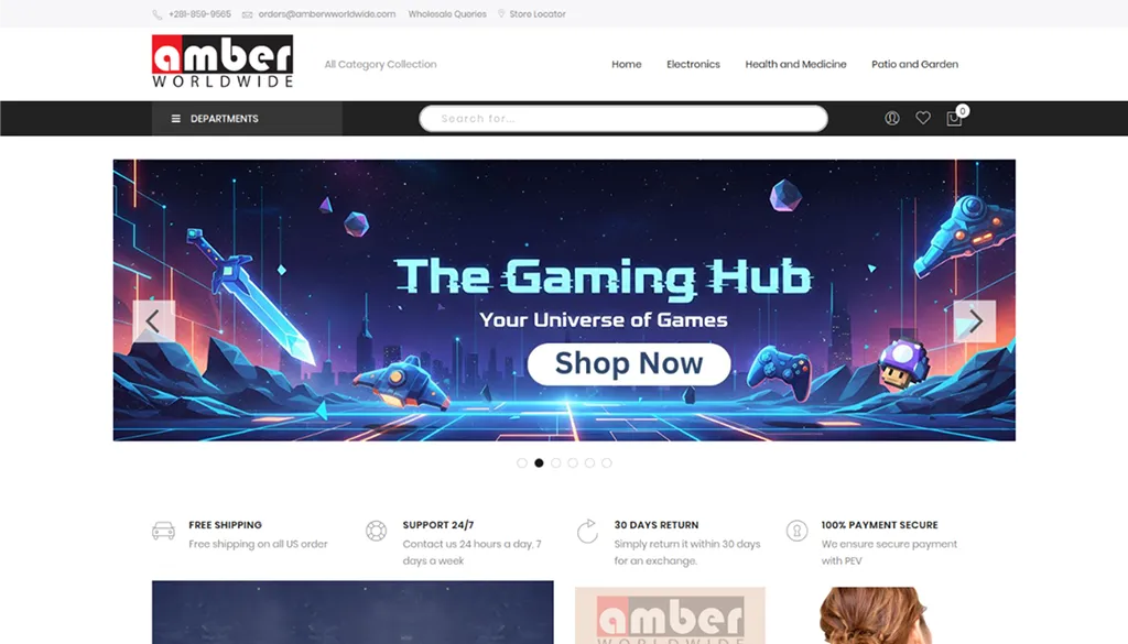 Amber banner